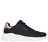 Pantofi sport, dama, SKECHERS UNO LITE - SHIMMER ALONG 177291-BLK negru, piele ecologica
